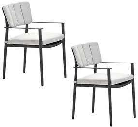 Garden Impressions Dane tuinstoel desert sand - 2 stuks