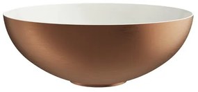 Crosswater Circus Waskom - 40x40x15cm - rond - binnenkant Mat cru - buitenkant Geborsteld brons CT4084UCBZ