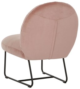 Must Living Bouton Roze Design Fauteuil Fluweel
