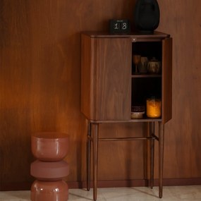 Dutchbone Morrison Vintage Kast Walnoot Op Hoge Poten - 62x45x125cm.