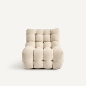 Modulaire gecapitonneerde fauteuil, fluweel, JUD