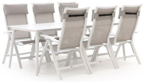Diningset Bellagio | 6 personen | Tuinset aluminium | 7-delig | Kees Smit Tuinmeubelen