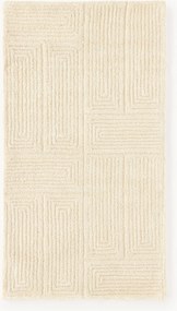 Handgetuft wollen hoog-laag vloerkleed Alexia met geometrisch patroon