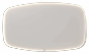 INK SP31 spiegel - 160x4x80cm contour in stalen kader incl dir LED - verwarming - color changing - dimbaar en schakelaar - mat wit 8409881