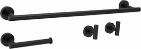 Badkameraccessoireset Ari Black 4-delig