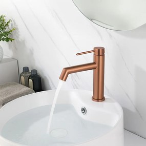 Wastafelkraan Rea FOSS Brush Copper Low