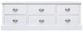 vidaXL Halbank 115x30x40 cm hout wit