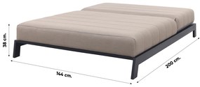 Mexico 2-persoons ligbed - Sunbrella/Taupe