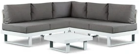 Hoek loungeset 5 personen Aluminium Wit  Lifestyle Garden Furniture Lorenzo