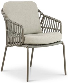 Tuinset 4 personen  Aluminium/rope Taupe 4 Seasons Outdoor Capalbio/Sand