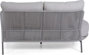 Hoek loungeset 5 personen Rope Grijs  4 Seasons Outdoor Florence/Riah