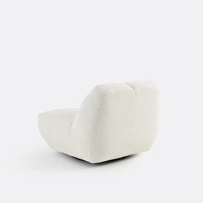 Draaibare fauteuil, dik fluweel, Nuria