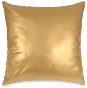 vidaXL Sierkussenset 60x60 cm PU goud 2-delig