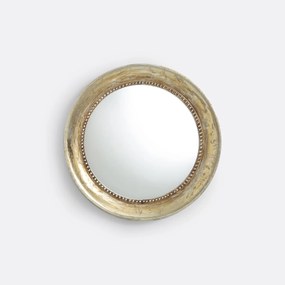 Ronde spiegel in massief mangohout, diameter 60 cm, AFSAN