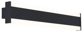 Buitenlamp Moderne wandlamp zwart CCT 60cm incl. LED IP54 - Vanya Modern IP54 Buitenverlichting