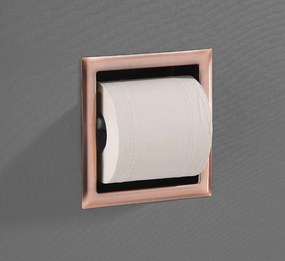 Saniclear Copper inbouw toiletrol houder zonder klep geborsteld koper