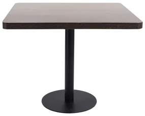 vidaXL Bistrotafel 80x80 cm MDF donkerbruin