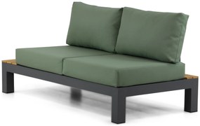 Loungeset 6 personen Aluminium/Teak Grijs Lifestyle Garden Furniture Vittoria