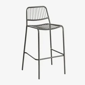 Pak Van 4 Elton Stapelbare Hoge Krukken Zwarte Koolstof & ↑75 Cm - Sklum