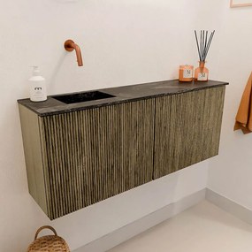 Mondiaz Joya DLux 100cm toiletmeubel dusk met wastafel faye links zonder kraangat lava