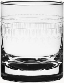 Mondgeblazen kristallen whiskyglazen Ovals, 4-delig