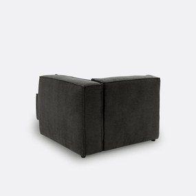 Modulaire longchair van getextureerde stof, Seven