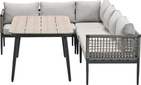Garden Impressions Burela lounge dining set 5-delig links - taupe