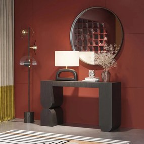 Kare Design Curve Black Sidetable Zwart Hout - 120 X 38cm.