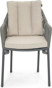 Tuinstoel Rope Grijs-antraciet De Laan Marbella