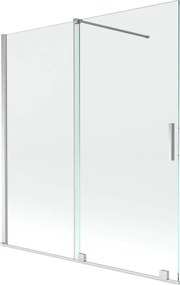 Mexen Velar 2-delige verschuifbare badwand 150 x 150 cm, transparant, chroom - 896-150-000-01-01