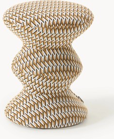 Ronde gestoffeerde bijzettafel Zig Zag