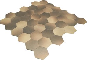 Zelfklevende Mozaïektegels Metaal | Hexagon Goud | 28,8×29,2 cm | Keuken, Bad &amp; WC