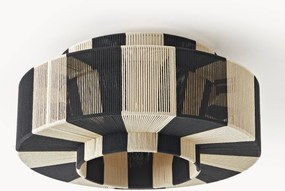 Plafondlamp Lace van linnen draad