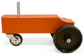 Houten Tractor - Oranje - Handgemaakt - design Floris Hovers