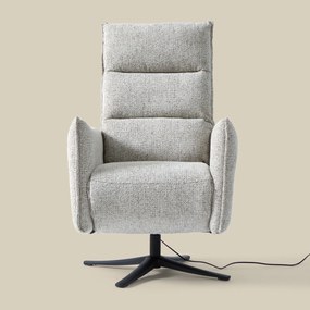 Elektrische Relaxfauteuil Creme Stof