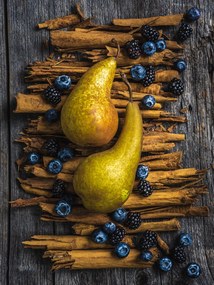 Kunstfotografie Pears and cinammon, Alan Shapiro, (30 x 40 cm)