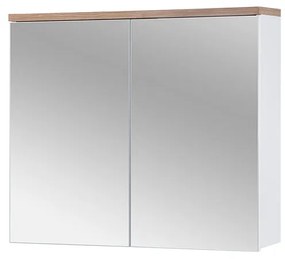 Comad Bali White 841 FSC spiegelkast 80cm eiken/wit