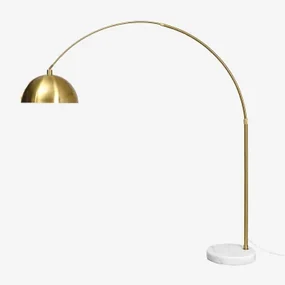Diala Ijzeren Vloerlamp Goud & ↑210 Cm - Sklum