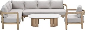 Garden Impressions Sirocco loungeset 4-delig links - acacia white wash