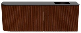 Mondiaz Joya 110cm toiletmeubel ronding links ruby met wastafel faye rechts zonder kraangat urban