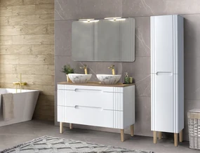 Comad Fiji onderkast met ribbelfront 100cm wit