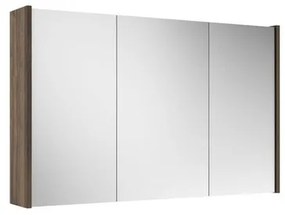 Adema Spiegelkast - 100x63x16cm - inclusief zijpanelen - noten (hout) SW1212817/SW812073