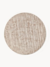 Rond handgeweven viscose vloerkleed Jane