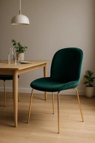 Bille Gouden Fluwelen Stoel