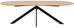 Goossens Excellent Eettafel Floyd, Semi rond 240 x 100 cm