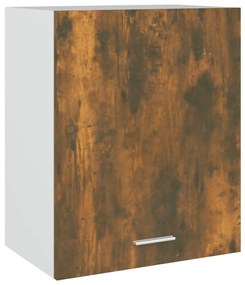 vidaXL Wandkast hangend 50x31x60 cm bewerkt hout gerookt eikenkleurig