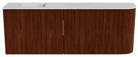 Mondiaz Joya DLux 110cm toiletmeubel ronding rechts ruby met wastafel faye links 1 kraangat opalo