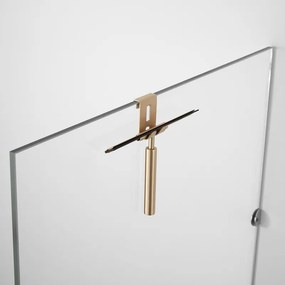 Saniclear Brass badkamer raam wisser 25cm geborsteld messing mat goud