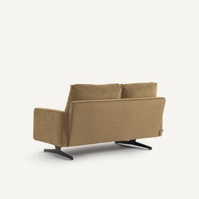 2-zitsbank in linnen fluweel, DELICATO