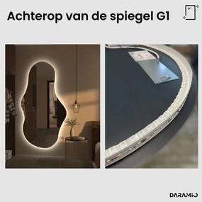 Atypische spiegel met LED-verlichting G1